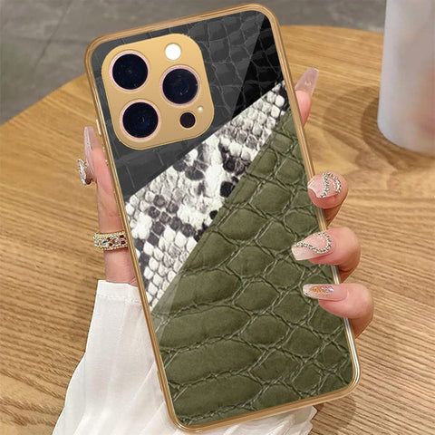 iPhone 16 Pro Max - Printed Skins Series - HQ Premium Shine Durable Golden Electroplate Case