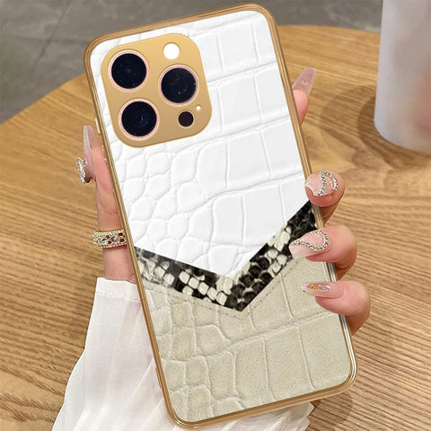 iPhone 16 Pro Max - Printed Skins Series - HQ Premium Shine Durable Golden Electroplate Case