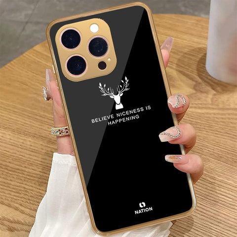 iPhone 14 Pro Max - Nice Series - HQ Premium Shine Durable Golden Electroplate Case