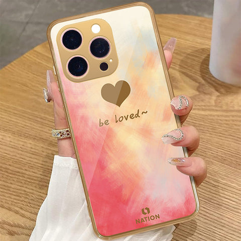 iPhone 16 Pro Max - Onation Heart Series - HQ Premium Shine Durable Golden Electroplate Case
