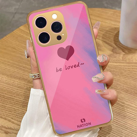 iPhone 13 Pro Max - Onation Heart Series - HQ Premium Shine Durable Golden Electroplate Case