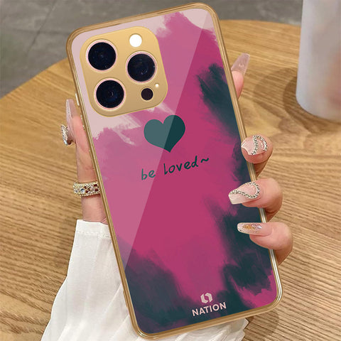 iPhone 13 Pro Max - Onation Heart Series - HQ Premium Shine Durable Golden Electroplate Case