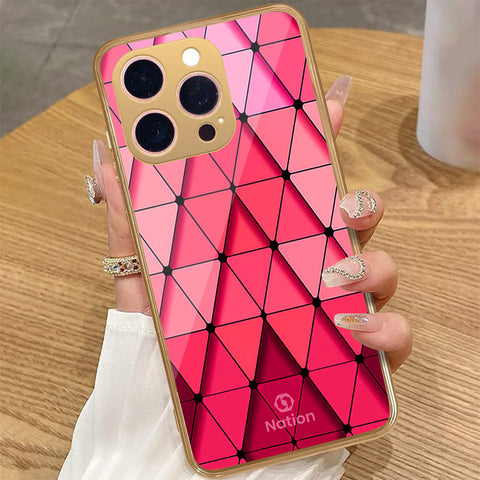 iPhone 14 Pro Max - Onation Pyramid Series - HQ Premium Shine Durable Golden Electroplate Case