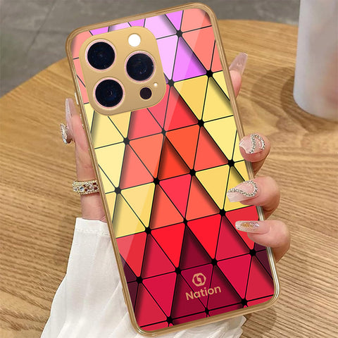 iPhone 16 Pro - Onation Pyramid Series - HQ Premium Shine Durable Golden Electroplate Case