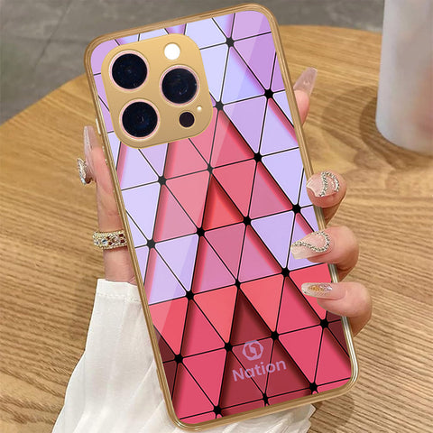 iPhone 13 Pro Max - Onation Pyramid Series - HQ Premium Shine Durable Golden Electroplate Case