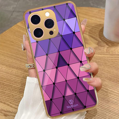 iPhone 16 Pro - Onation Pyramid Series - HQ Premium Shine Durable Golden Electroplate Case