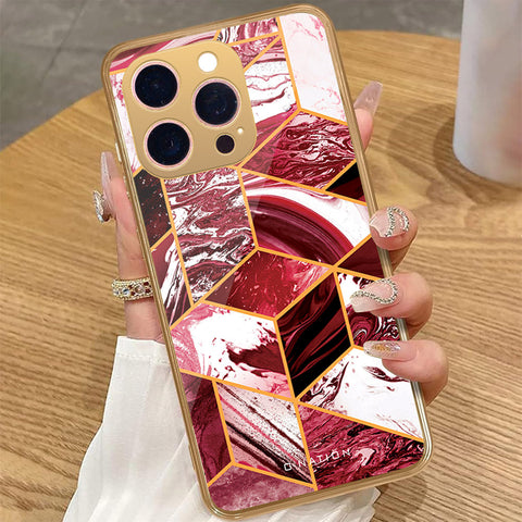 iPhone 16 Pro - O'Nation Shades of Marble Series - HQ Premium Shine Durable Golden Electroplate Case