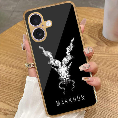 iPhone 17 - Markhor Series - HQ Premium Shine Durable Golden Electroplate Case