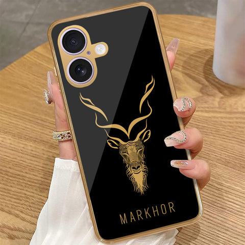 iPhone 16 - Markhor Series - HQ Premium Shine Durable Golden Electroplate Case