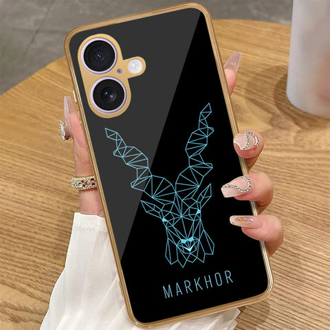 iPhone 17 - Markhor Series - HQ Premium Shine Durable Golden Electroplate Case