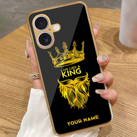 iPhone 16 - Gold Series - HQ Premium Shine Durable Golden Electroplate Case