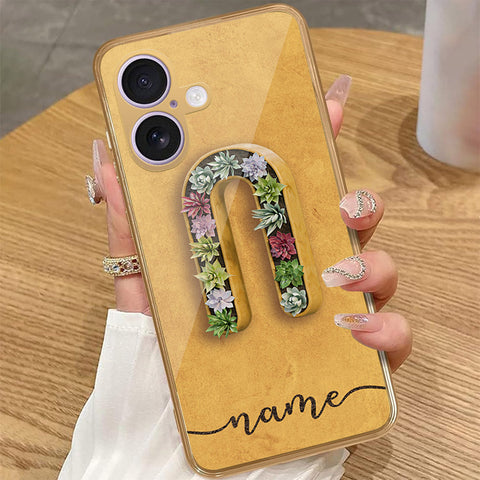 iPhone 16 - Personalized Alphabet Series - HQ Premium Shine Durable Golden Electroplate Case