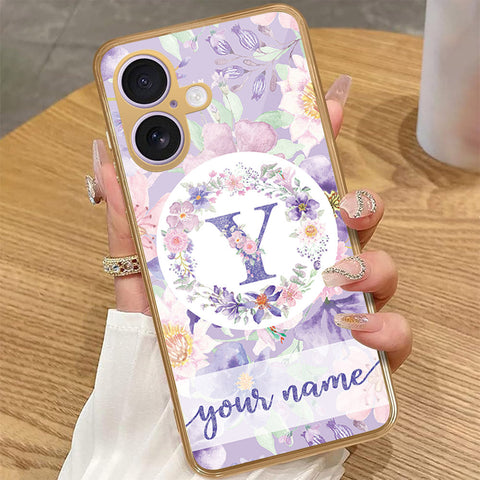 iPhone 16 Plus - Personalized Alphabet Series - HQ Premium Shine Durable Golden Electroplate Case