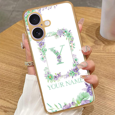 iPhone 16 - Personalized Alphabet Series - HQ Premium Shine Durable Golden Electroplate Case