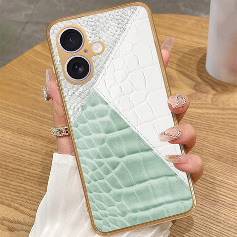 iPhone 16 - Printed Skins Series - HQ Premium Shine Durable Golden Electroplate Case