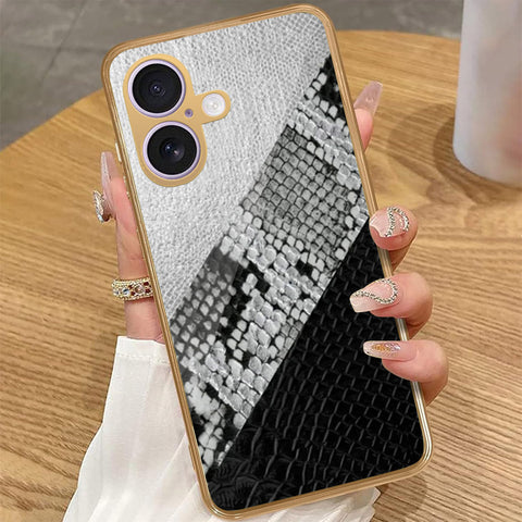 iPhone 17 - Printed Skins Series - HQ Premium Shine Durable Golden Electroplate Case