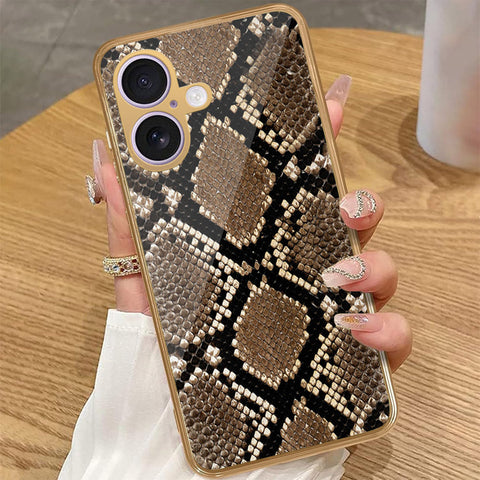 iPhone 16 Plus - Printed Skins Series - HQ Premium Shine Durable Golden Electroplate Case