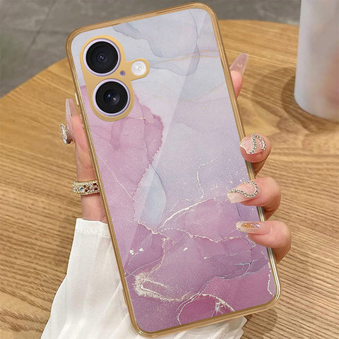iPhone 16 - Mystic Marble Series - HQ Premium Shine Durable Golden Electroplate Case