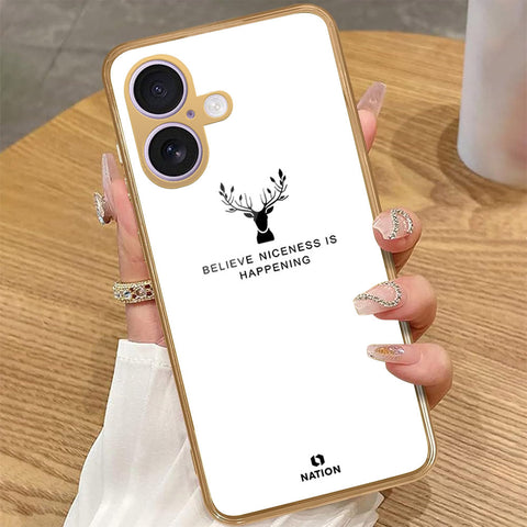 iPhone 16 Plus - Nice Series - HQ Premium Shine Durable Golden Electroplate Case