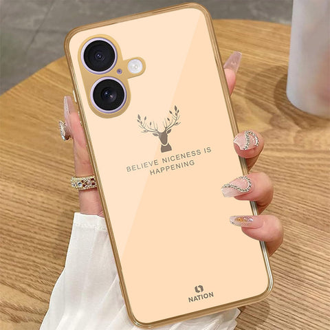 iPhone 16 - Nice Series - HQ Premium Shine Durable Golden Electroplate Case