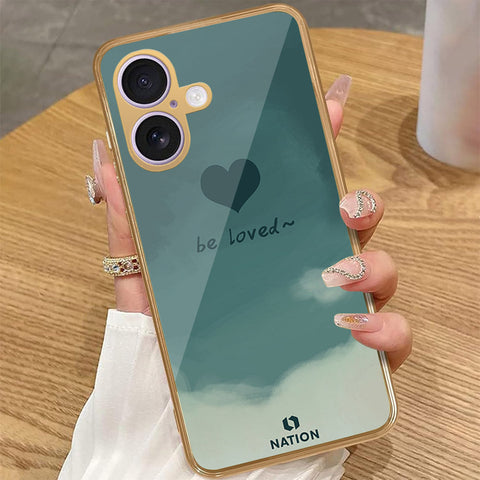 iPhone 17 - Onation Heart Series - HQ Premium Shine Durable Golden Electroplate Case