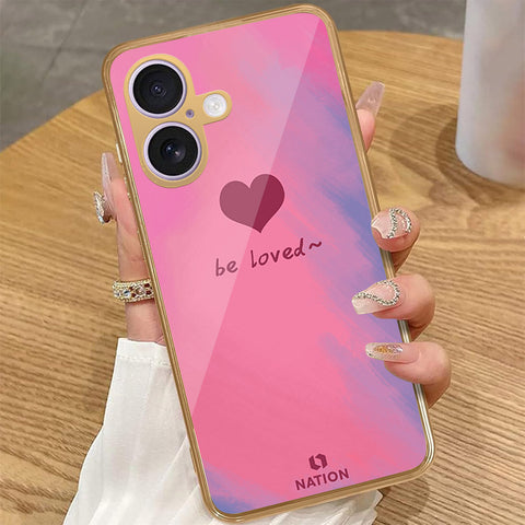 iPhone 16 Plus - Onation Heart Series - HQ Premium Shine Durable Golden Electroplate Case