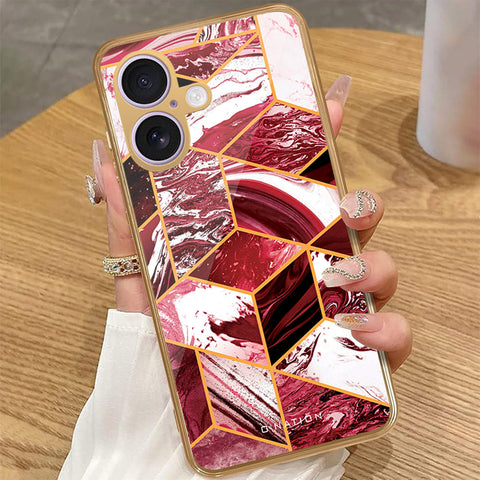 iPhone 16 - O'Nation Shades of Marble Series - HQ Premium Shine Durable Golden Electroplate Case