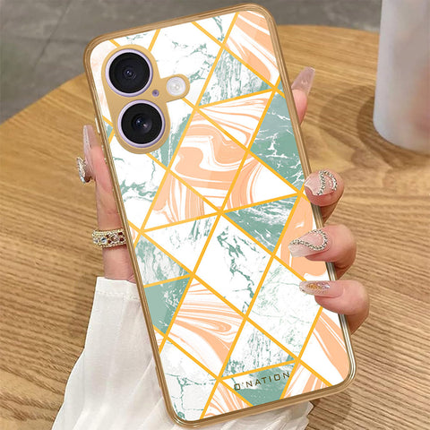 iPhone 17 - O'Nation Shades of Marble Series - HQ Premium Shine Durable Golden Electroplate Case