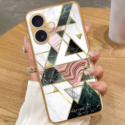 iPhone 16 - O'Nation Shades of Marble Series - HQ Premium Shine Durable Golden Electroplate Case