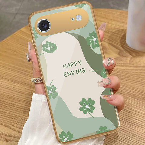 iPhone 17 Air - Happy Series - HQ Premium Shine Durable Golden Electroplate Case