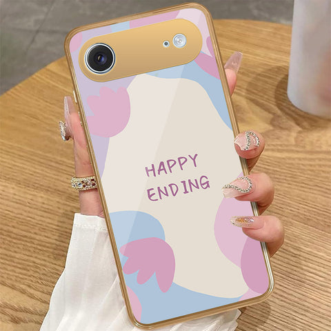 iPhone 17 Air - Happy Series - HQ Premium Shine Durable Golden Electroplate Case