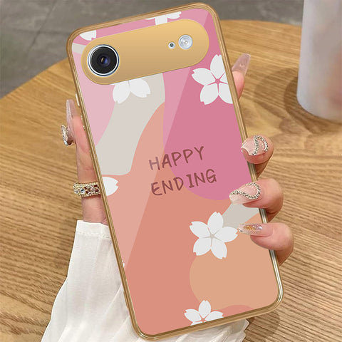 iPhone 17 Air - Happy Series - HQ Premium Shine Durable Golden Electroplate Case