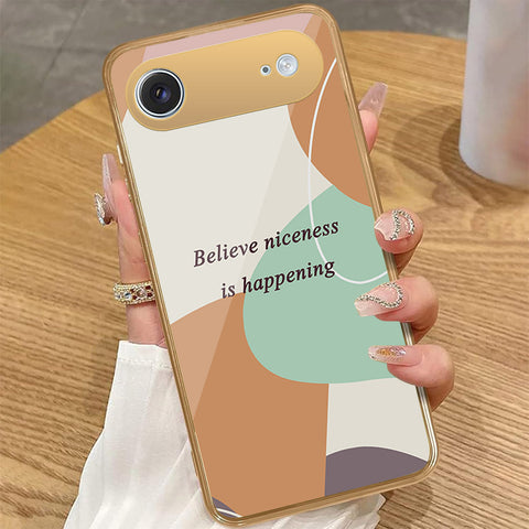 iPhone 17 Air - Happy Series - HQ Premium Shine Durable Golden Electroplate Case