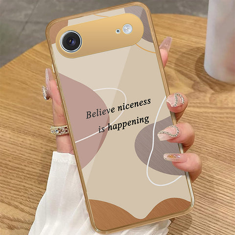 iPhone 17 Air - Happy Series - HQ Premium Shine Durable Golden Electroplate Case