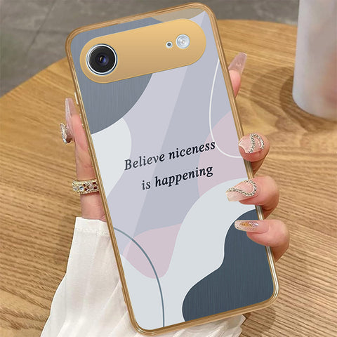 iPhone 17 Air - Happy Series - HQ Premium Shine Durable Golden Electroplate Case