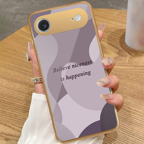 iPhone 17 Air - Happy Series - HQ Premium Shine Durable Golden Electroplate Case