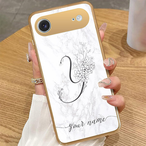 iPhone 17 Air - Personalized Alphabet Series - HQ Premium Shine Durable Golden Electroplate Case