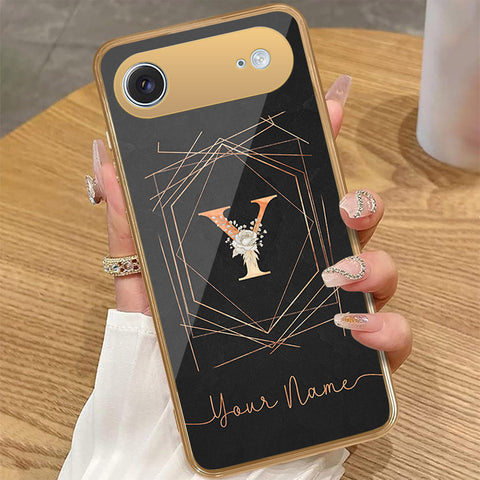 iPhone 17 Air - Personalized Alphabet Series - HQ Premium Shine Durable Golden Electroplate Case
