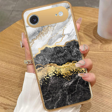 iPhone 17 Air - Colorful Marble Series - HQ Premium Shine Durable Golden Electroplate Case
