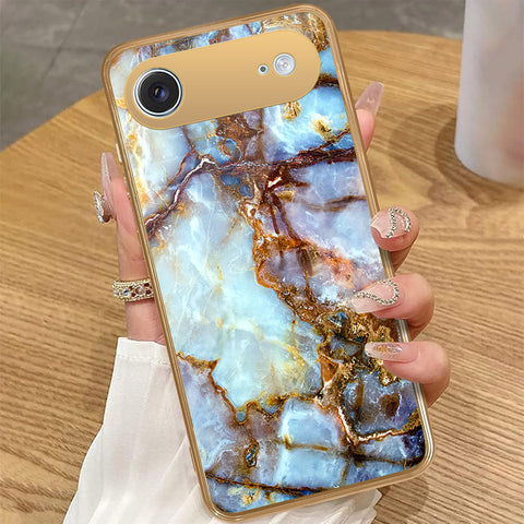 iPhone 17 Air - Colorful Marble Series - HQ Premium Shine Durable Golden Electroplate Case
