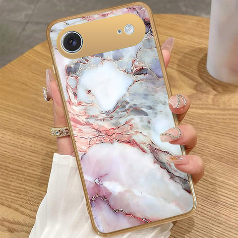 iPhone 17 Air - Colorful Marble Series - HQ Premium Shine Durable Golden Electroplate Case