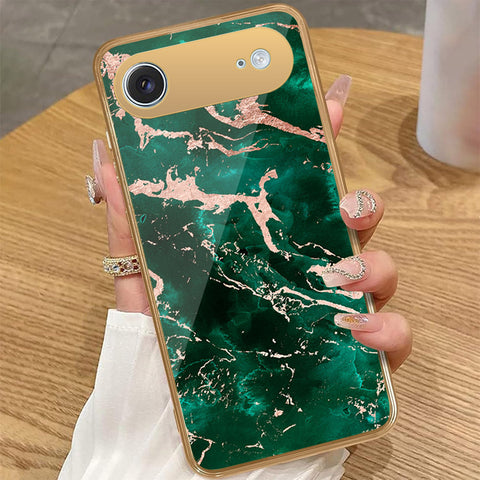 iPhone 17 Air - Colorful Marble Series - HQ Premium Shine Durable Golden Electroplate Case