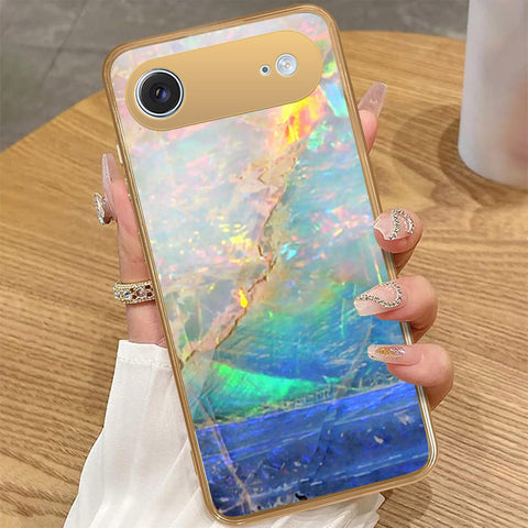 iPhone 17 Air - Colorful Marble Series - HQ Premium Shine Durable Golden Electroplate Case