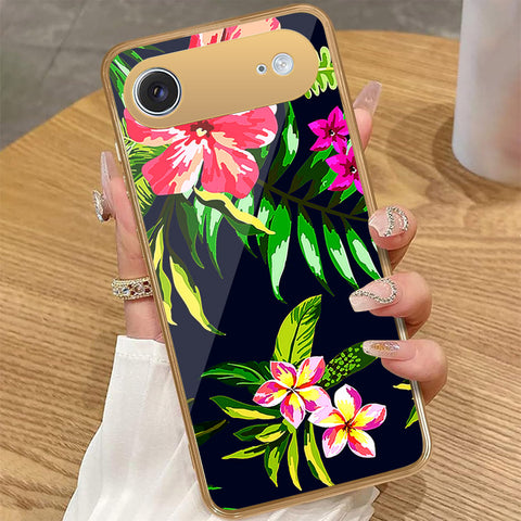iPhone 17 Air - Floral Series - HQ Premium Shine Durable Golden Electroplate Case