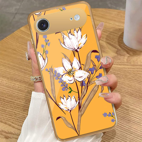 iPhone 17 Air - Floral Series - HQ Premium Shine Durable Golden Electroplate Case