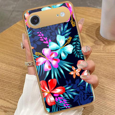 iPhone 17 Air - Floral Series - HQ Premium Shine Durable Golden Electroplate Case