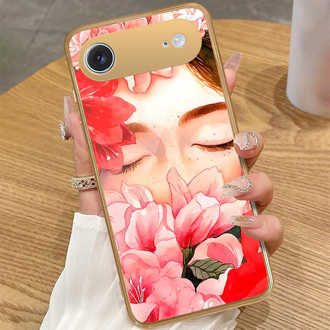 iPhone 17 Air - Floral Series - HQ Premium Shine Durable Golden Electroplate Case