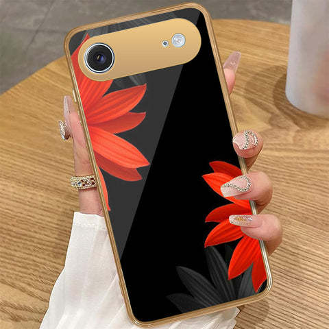 iPhone 17 Air - Floral Series 2 - HQ Premium Shine Durable Golden Electroplate Case