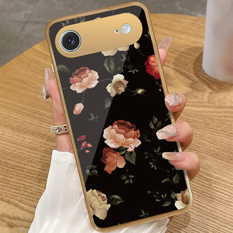 iPhone 17 Air - Floral Series 2 - HQ Premium Shine Durable Golden Electroplate Case