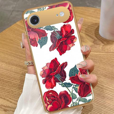 iPhone 17 Air - Floral Series 2 - HQ Premium Shine Durable Golden Electroplate Case